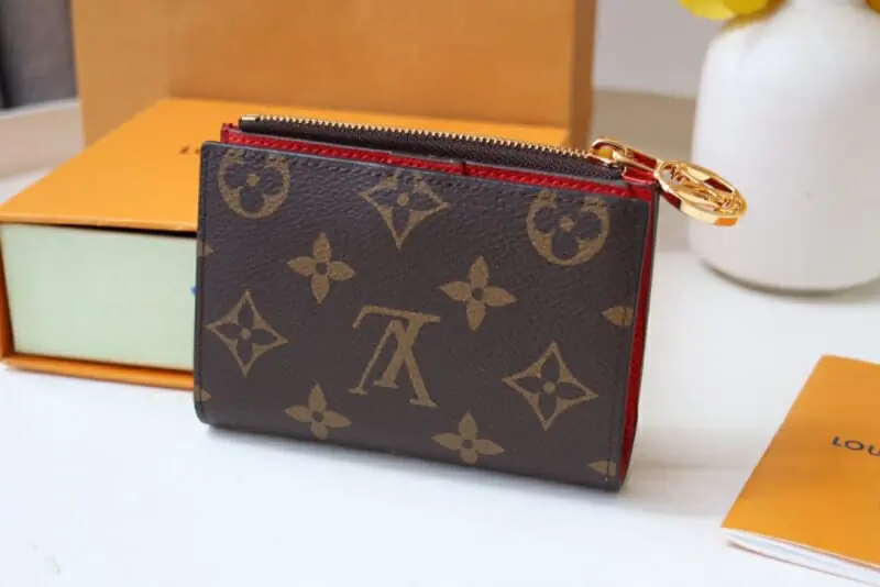 louis vuitton aaa qualite card case in red s_12116b6